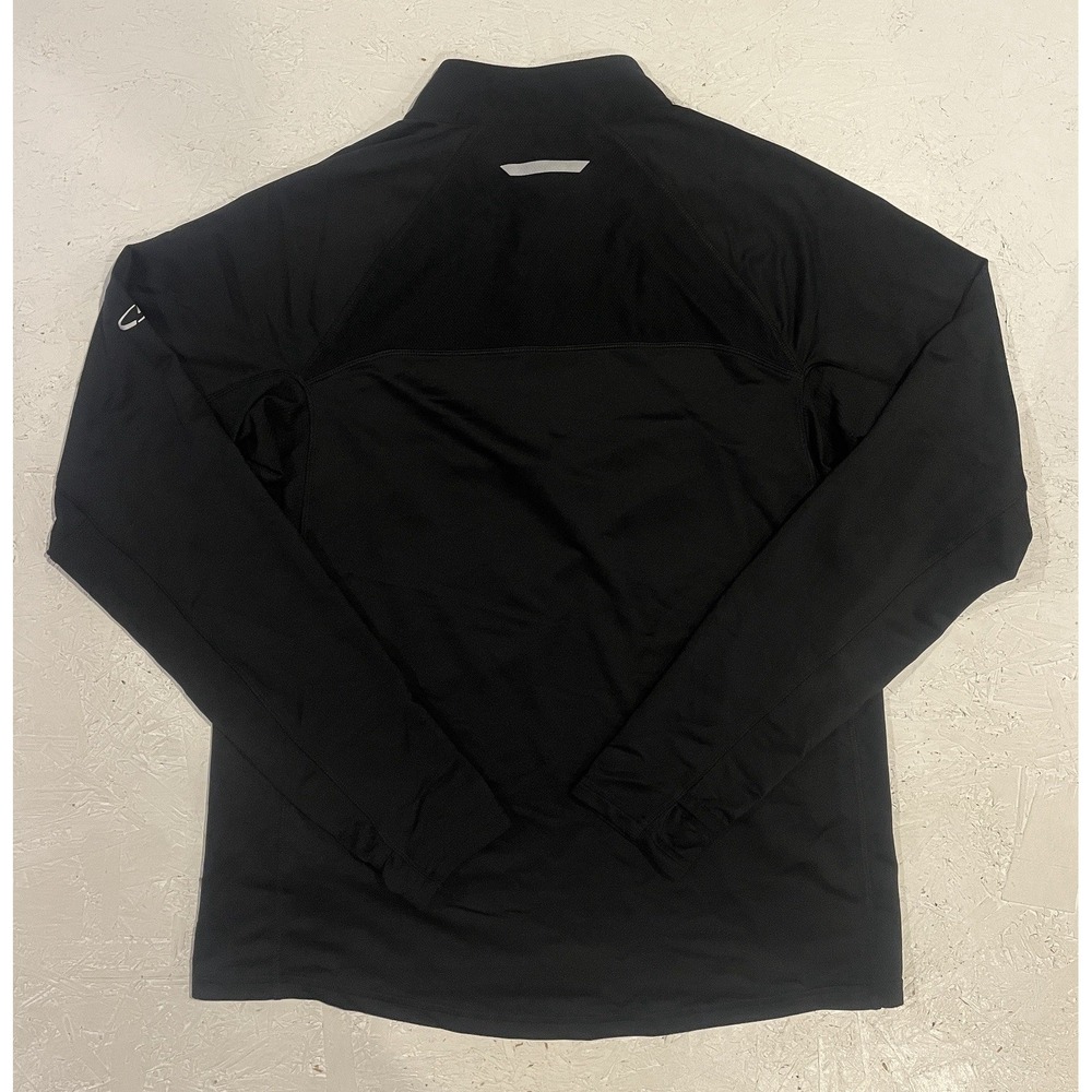 Champion Shirt Mens M Duo Dry‎ Black Quarter Zip Long Sleeve Athletic - Picture 9 of 9